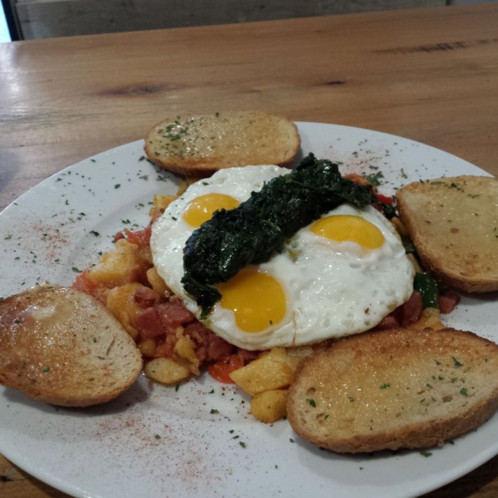 Frankie's - #delicious with added spinach and tomatoes, served with Rye bread. The name is suitable. - Breakfast & Brunch Near Me - Toronto, Ontario Frankie's - #delicious with added spinach and tomatoes, served with Rye bread. The name is suitable. - Breakfast & Brunch Near Me - Toronto, Ontario