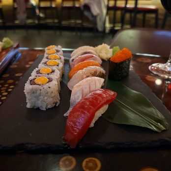 Sushisamba - Assortment of Sushi with a Spicy Tuna Roll - Asian Fusion Near Me - Las Vegas, Nevada