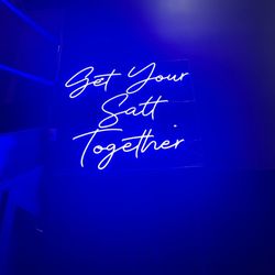 Salt Fitness - Neon sign inside