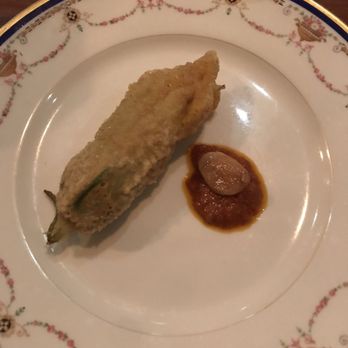 Le Comptoir - Tempura squash blossom - New American Near Me - Los Angeles, California Le Comptoir - Tempura squash blossom - New American Near Me - Los Angeles, California