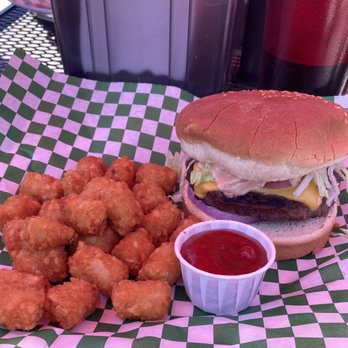 Broadway Cafe - Cheeseburger and Tater Tots - Burgers Near Me - Big Bear City, California Broadway Cafe - Cheeseburger and Tater Tots - Burgers Near Me - Big Bear City, California