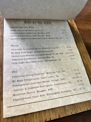 Menu photo 2 Church Bar Bathurst, NSW
