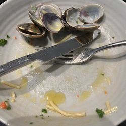 Il Giardino Restaurant - Clam shells no clams, spaghetti with clam(s)