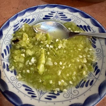 La Choza - The Minced Fresh Green Habanero Sauce. Not terribly spicy. Would rate this sauce 6 as far as spicy level and with 10 for fresh Red Habanero - Mexican Near Me - Cozumel, ROO La Choza - The Minced Fresh Green Habanero Sauce. Not terribly spicy. Would rate this sauce 6 as far as spicy level and with 10 for fresh Red Habanero - Mexican Near Me - Cozumel, ROO