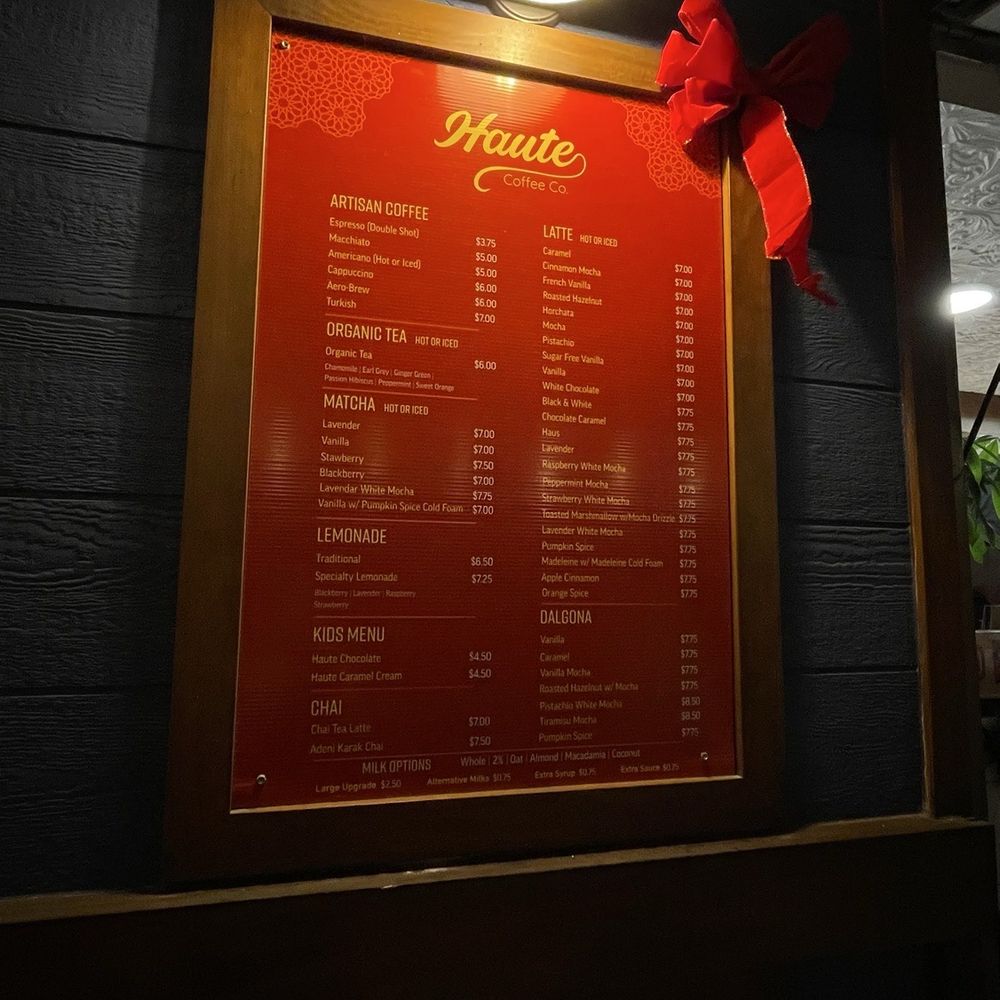 Haute Coffee - Menu - Coffee & Tea Near Me - Southwest Ranches, Florida Haute Coffee - Menu - Coffee & Tea Near Me - Southwest Ranches, Florida