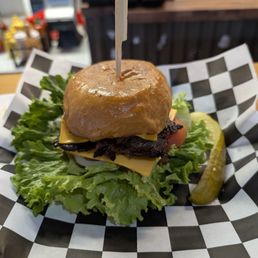 Bulgogi burger - very tasty except for the cheese Bulgogi burger - very tasty except for the cheese