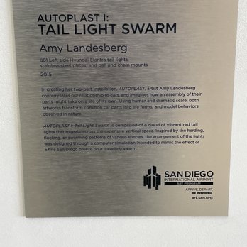 Autoplast I - Tail Light Swarm - Public Art Near Me - San Diego, California Autoplast I - Tail Light Swarm - Public Art Near Me - San Diego, California
