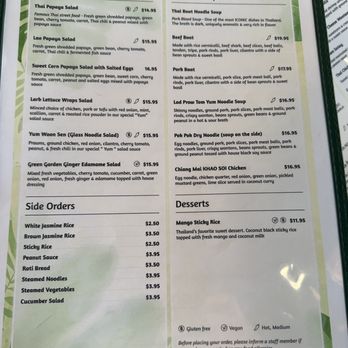 Kin Phed - Menu 1/10/26 - Thai Near Me - Livermore, California