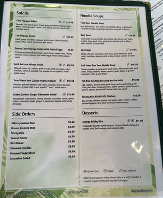 Menu photo 8 Kin Phed Livermore, CA