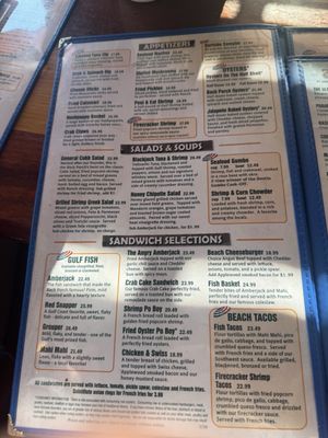Menu photo 1 The Back Porch Destin, FL
