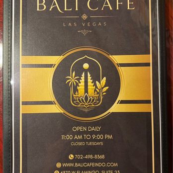 Bali Cafe Indo - Official Menu - Indonesian Near Me - Las Vegas, Nevada Bali Cafe Indo - Official Menu - Indonesian Near Me - Las Vegas, Nevada