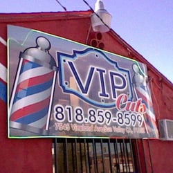 V.I.P Cuts - V.I.P Cuts! Where you can watch the game on a flatscreen T.V while getting a haircut.