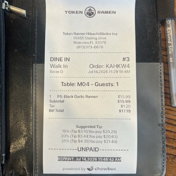 Token Ramen Hibachi & Boba Tea - Bubble Tea Near Me - Riverview, Florida Token Ramen Hibachi & Boba Tea - Bubble Tea Near Me - Riverview, Florida
