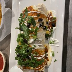 Casa Mezcal Flavors of Mexico - Sante Fe Burrito. Looks can be deceiving. Dry and reheated