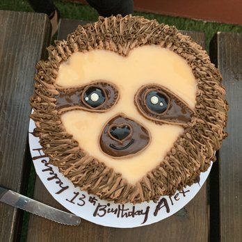 The Cake Korner - Sloth cake (black forest flavor) for my son's 13th bday - Bakeries Near Me - Artesia, California
