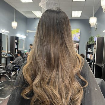 The Ex Salon - honey blonde balayage - Hair Salons Near Me - Newark, California