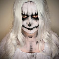 The Gilded Cat - Wraith face painting private appointment for Halloween weekend 2022