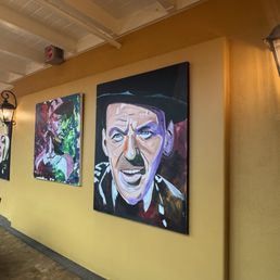 Cool artwork on the second floor
