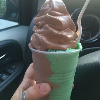 The Cow - Pistachio ice with chocolate custard - Ice Cream & Frozen Yogurt Near Me - Westminster, Maryland