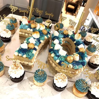 Buttercream Dreams - Number 70 for a birthday - Custom Cakes Near Me