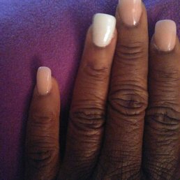 Hot mess nexgen set by male manicurist at Desoto Nail Bar Hot mess nexgen set by male manicurist at Desoto Nail Bar