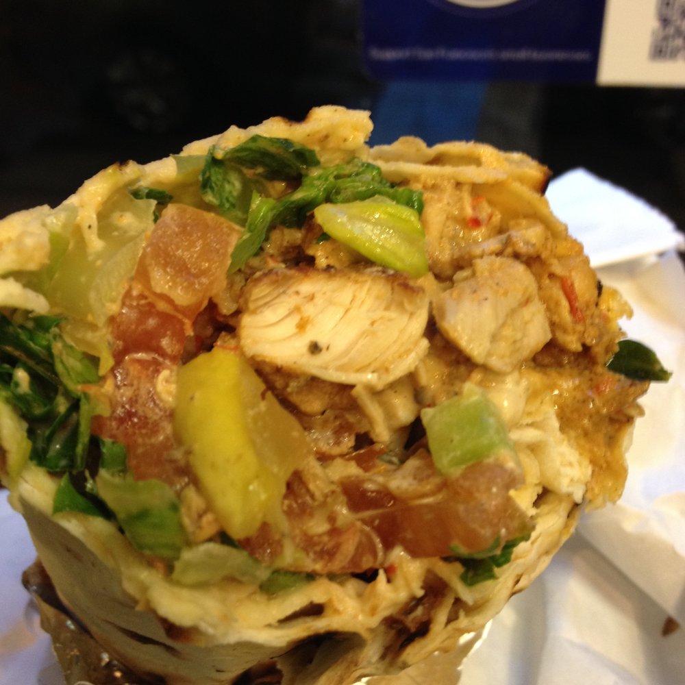 Oasis Grill - Chicken shawarma in lavash wrap. - Middle Eastern Near Me - San Francisco, California