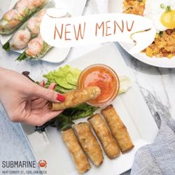 Submarine Crab - Shrimp and Pork Egg Rolls