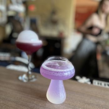 Mahall's - two purple cocktails - Bowling Near Me - Lakewood, Ohio