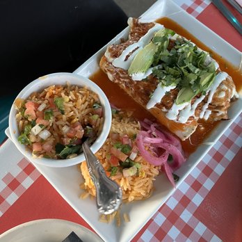 Gabriela's Downtown - Steak enchiladas with double rice - Mexican Near Me - Austin, Texas Gabriela's Downtown - Steak enchiladas with double rice - Mexican Near Me - Austin, Texas