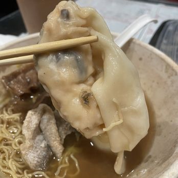 Maxi’s Noodle - Dumpling: pork, shrimp, woodear mushrooms, yellow chives. 2 per bowl, people say it's better than the wontons - Cantonese Near Me - Flushing, New York Maxi’s Noodle - Dumpling: pork, shrimp, woodear mushrooms, yellow chives. 2 per bowl, people say it's better than the wontons - Cantonese Near Me - Flushing, New York