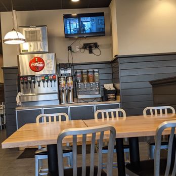 Wayback Burgers - tables and chairs in a restaurant - American Near Me - Woodbridge, Virginia