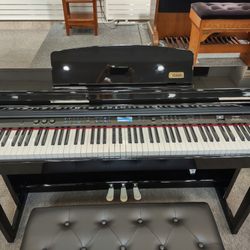 Kathy's Happy Organs and Pianos - Artesia DP-150e+ 
Digital Piano with padded bench.
100 Styles, 137 Sounds, USB, Blluetooth
Special Buy $1295