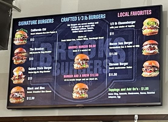 Menu photo 4 Brooks Burgers Pismo Beach, CA