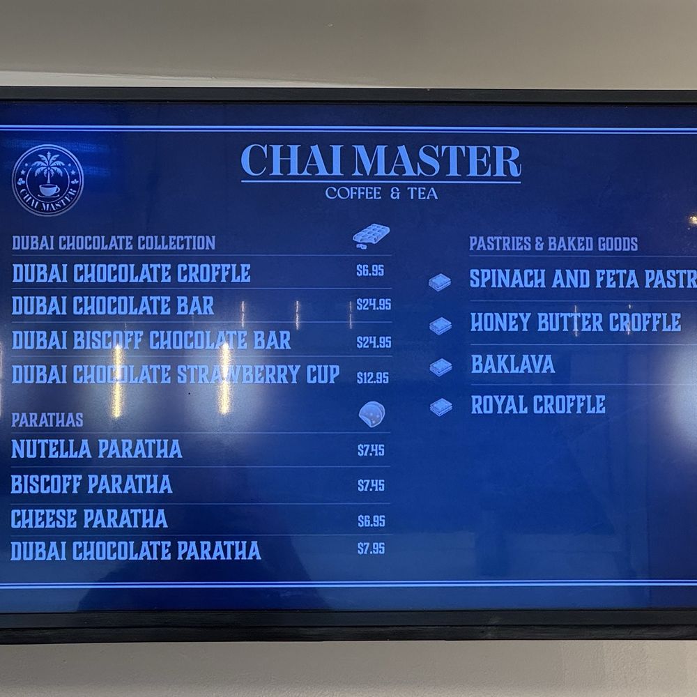 Chai Master - Menu - Coffee & Tea Near Me - Los Alamitos, California