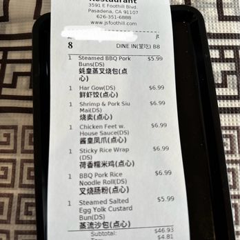 JS Foothill Restaurant - Price as Feb 2024 - Asian Fusion Near Me - Pasadena, California JS Foothill Restaurant - Price as Feb 2024 - Asian Fusion Near Me - Pasadena, California