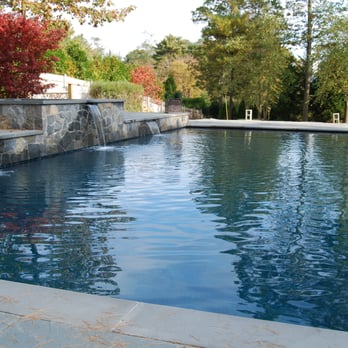 The Gardeners - Pool with water fall - Landscape Architects or Designers Near Me - Kingston, Massachusetts