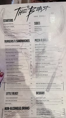 Menu photo 3 The Beast Las Vegas, NV
