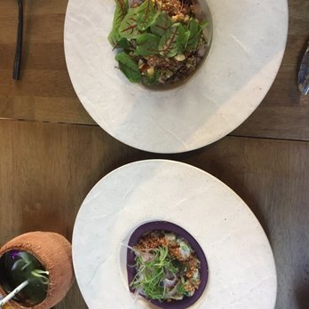Seven Reasons - Cauliflower tartare (top), Royal Seabass Ceviche - Latin American Near Me - Washington, DC, District of Columbia