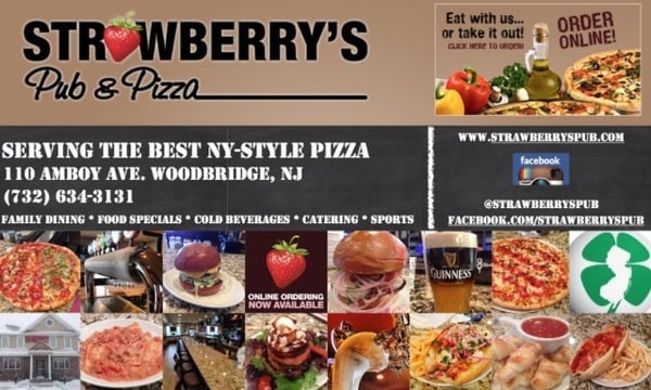 Menu photo 8 Strawberry's Pub & Pizza Woodbridge, NJ Menu photo 8 Strawberry's Pub & Pizza Woodbridge, NJ