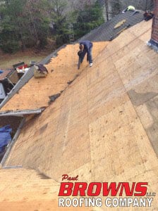 Slide of Brown's Roofing