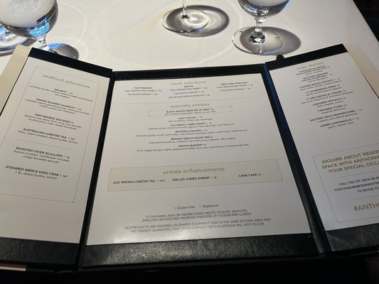 Menu photo 2 Anthony's Prime Steak & Seafood Henderson, NV Menu photo 2 Anthony's Prime Steak & Seafood Henderson, NV