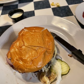 Gator's Pub - Burger. I started eating before I took the picture. - Pubs Near Me - North Smithfield, Rhode Island