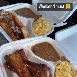Brisket Sandwich And Rib Combo Brisket Sandwich And Rib Combo