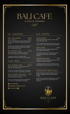 Menu photo 4 Bali Cafe Indo Las Vegas, NV