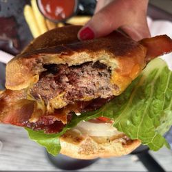 Bacon cheese burger