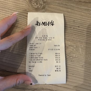Ay Mi Pa - Overall meal price - Mexican Near Me - Riverside, California Ay Mi Pa - Overall meal price - Mexican Near Me - Riverside, California