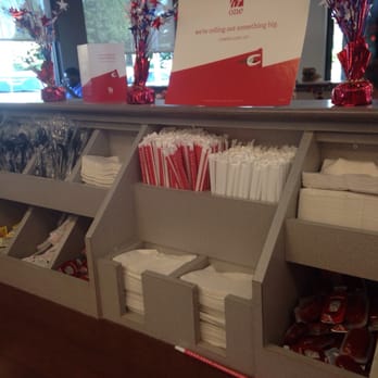 Chick-fil-A - Condiment Area - Fast Food Near Me - Indianapolis, Indiana