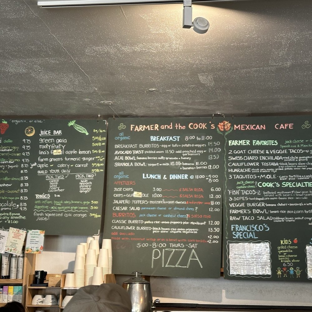 Farmer And The Cook - Menu 8.31.25 - Juice Bars & Smoothies Near Me - Ojai, California
