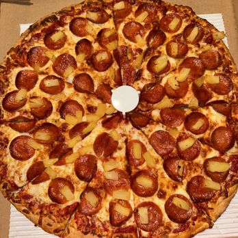 Porky's Pizza - XL Pepperoni and Pineapple - Pizza Near Me - Huntington Beach, California Porky's Pizza - XL Pepperoni and Pineapple - Pizza Near Me - Huntington Beach, California