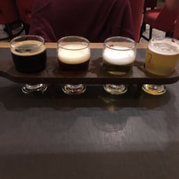 Beer flight. All were delicious, especially if you are looming for a change of pace from sangria or cava
